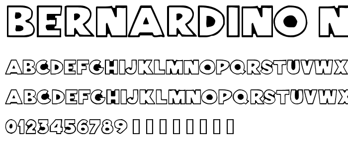Bernardino Normal font